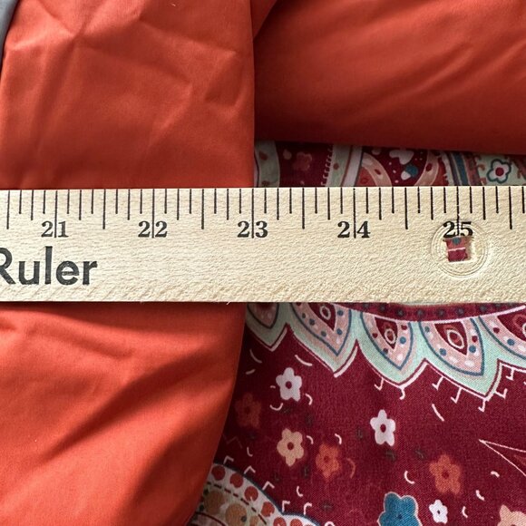 Weatherproof 32° Mens L Polyester Hooded Jacket Gray & Orange Lined Gorpcore - Picture 8 of 9